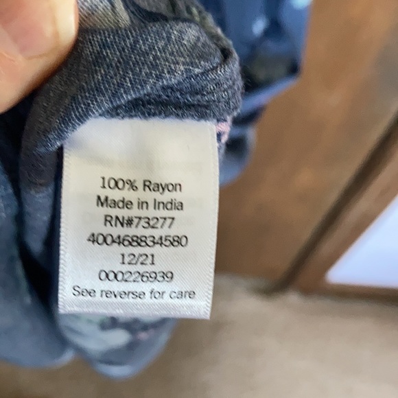 So off the shoulder smocked top floral print long dress XS or 2X jr - Picture 14 of 16